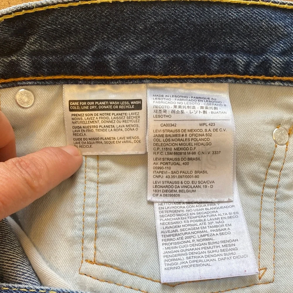 Levi's Classic Straight Indigo Jeans Size 40x26